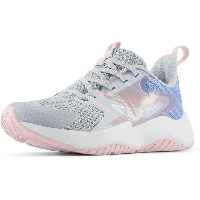 image:imageNew Balance Kids Rave Run V2 LaceUp Running ShoesBright SkyGraniteRose Sugar