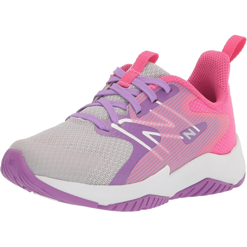 image:imageNew Balance Kids Rave Run V2 LaceUp Running ShoesSummer FogMystic PurpleHipink