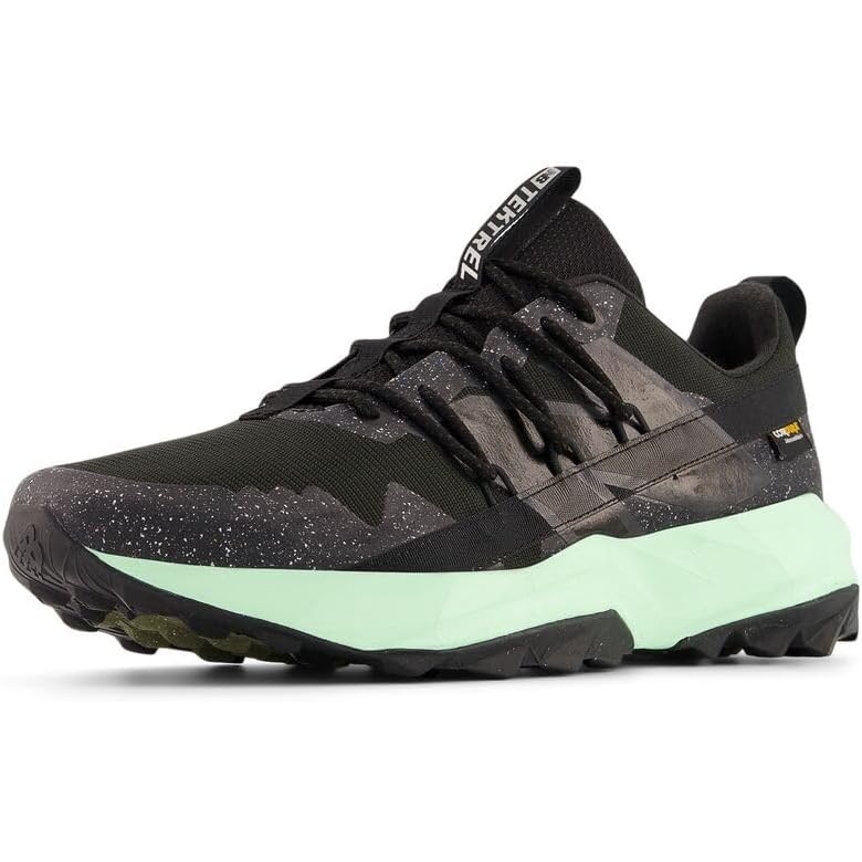 image:imageNew Balance Mens Dynasoft Tektrel V1 Suede Trail Running ShoesBlackLab GreenSilver Metallic
