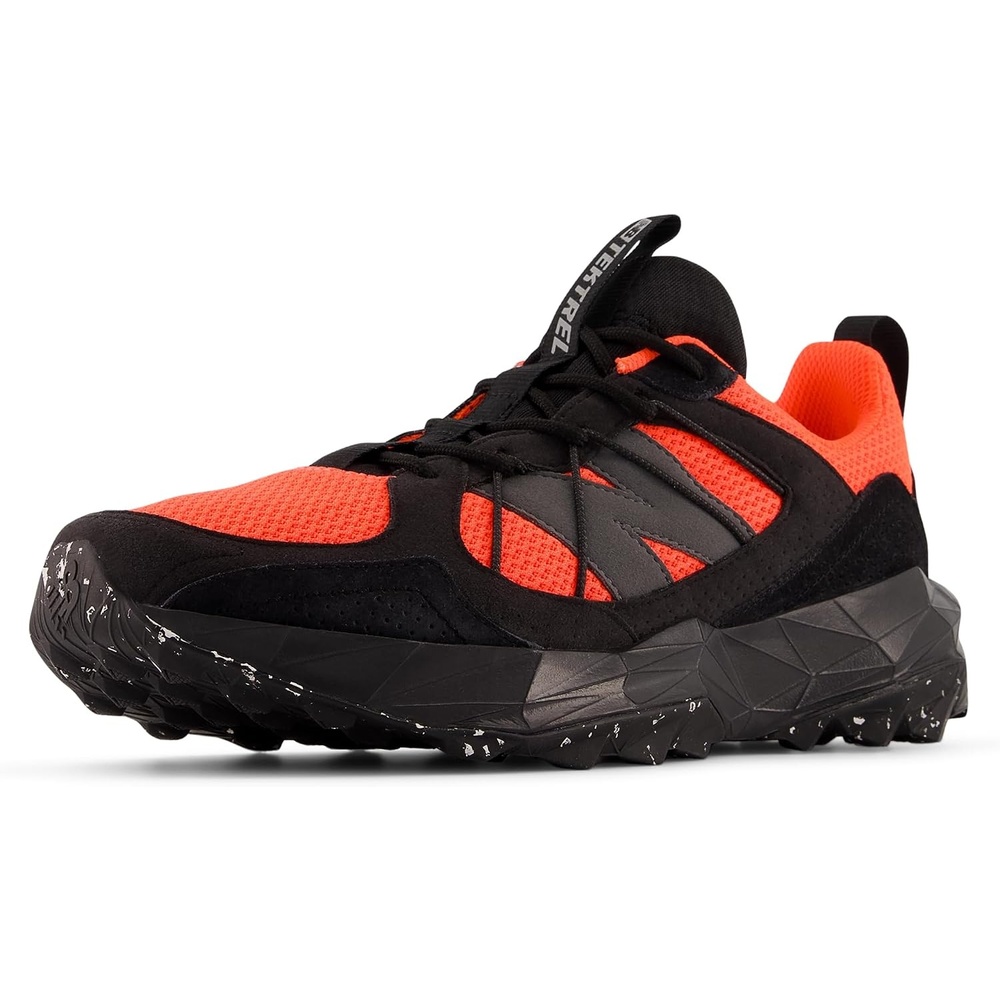 image:imageNew Balance Mens Dynasoft Tektrel V1 Suede Trail Running ShoesBlackUrgent RedSlate Grey