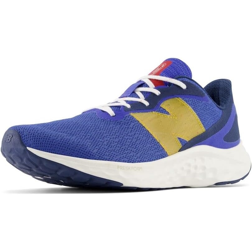 image:imageNew Balance Mens Fresh Foam Arishi V4 Running ShoeMarine BlueHot Marigold