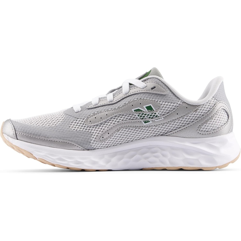 image:imageNew Balance Mens Fresh Foam Arishi V4 Running ShoeRaincloudSilver MetallicDark Alpine Green