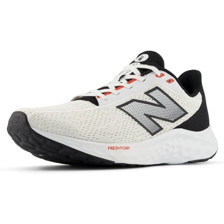 image:imageNew Balance Mens Fresh Foam Arishi V4 Running ShoeWhiteBlackNeo Flame