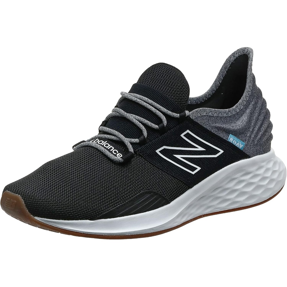 image:imageNew Balance Mens Fresh Foam Roav Running Shoe Road Running ShoesBlackLight Aluminum