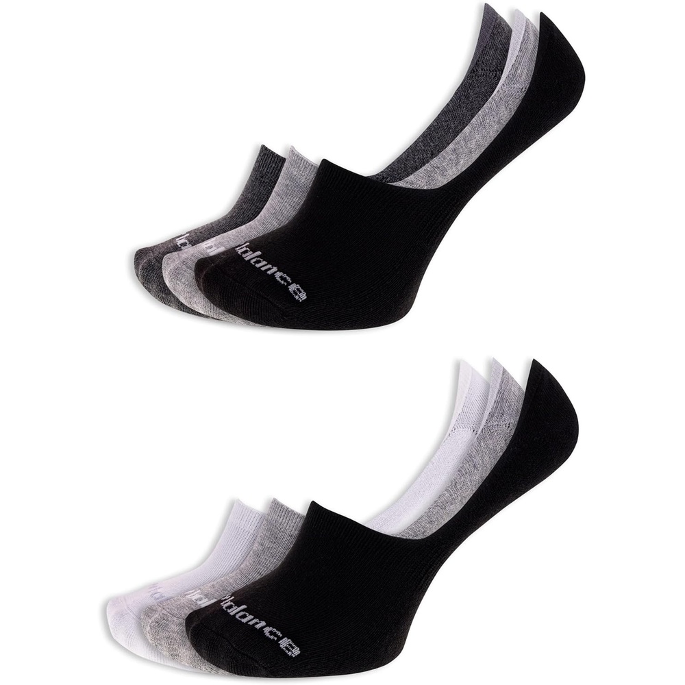image:imageNew Balance Mens and Womens Performance Cushioned Liner Socks 6 amp 12 Pairs Moisture WickingBlack Assorted 6 Pairs