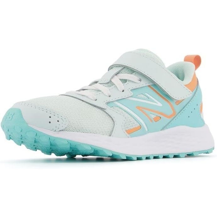 image:imageNew Balance UnisexChild Kids Fresh Foam 650 V1 Bungee Lace with Top Strap Running ShoesLight SurfPeach GlazeSurf
