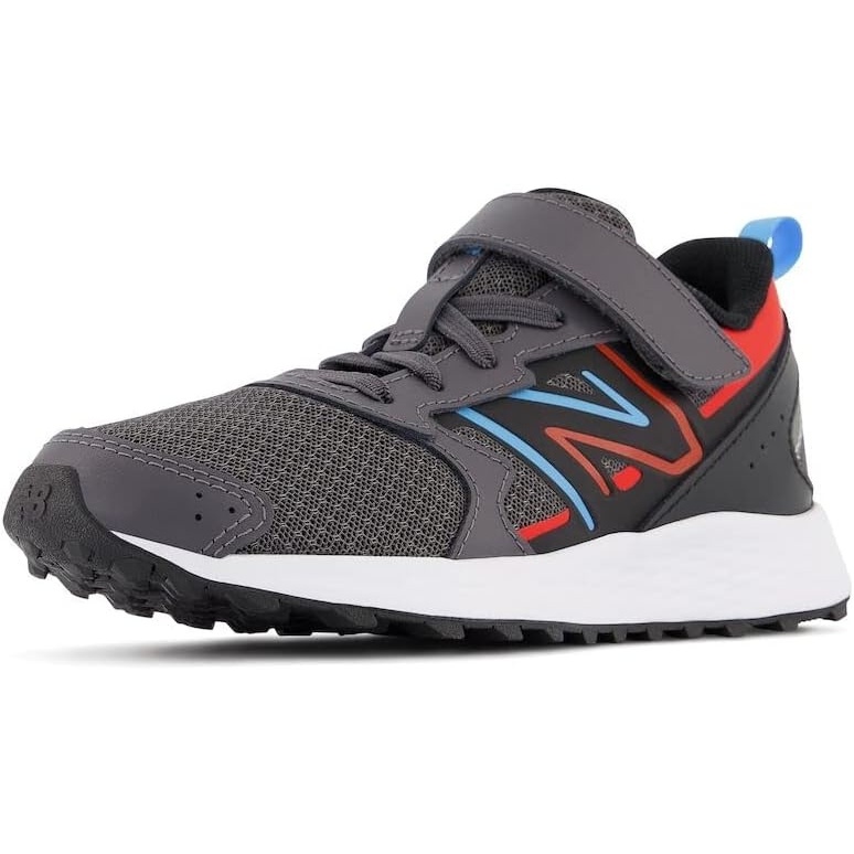 image:imageNew Balance UnisexChild Kids Fresh Foam 650 V1 Bungee Lace with Top Strap Running ShoesMagnetNeo FlameVibrant Sky