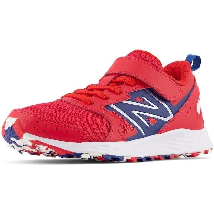 image:imageNew Balance UnisexChild Kids Fresh Foam 650 V1 Bungee Lace with Top Strap Running ShoesTeam RedNight Sky