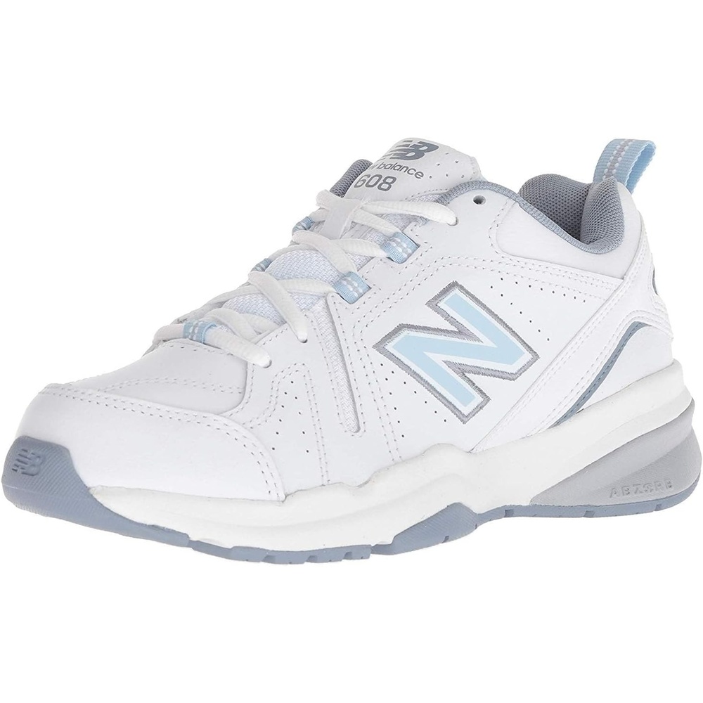 image:imageNew Balance Womens 608 V5 Casual Comfort Cross TrainerWhiteLight Blue
