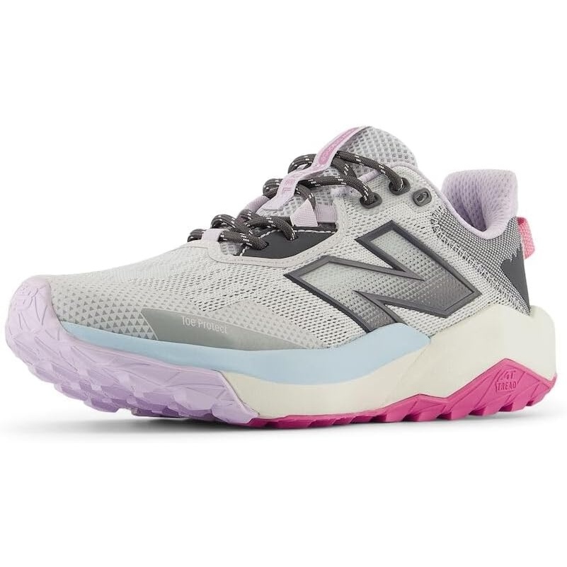 image:imageNew Balance Womens Dynasoft Nitrel V6 Trail Running ShoesGrey MatterMagnetReal Pink