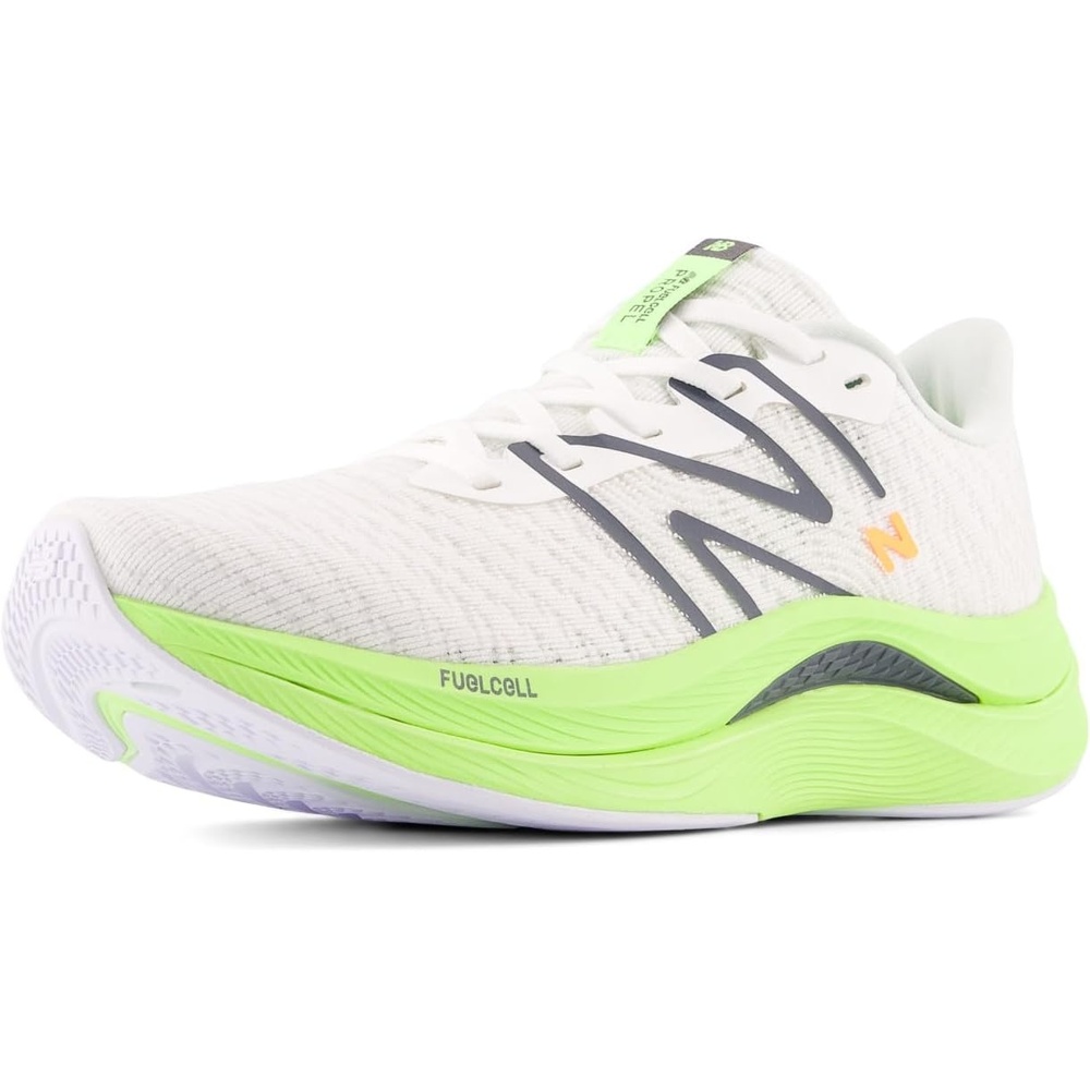 image:imageNew Balance Womens FuelCell Propel V4 Running ShoeWhiteBleached Lime GloGraphite