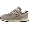 New Balance Baby Boys’ 574 New-b Hook-and-Loop Sneakers | Casual Shoes(Arid Stone/Monarch Burgundy)
