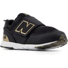 New Balance Baby Boys’ 574 New-b Hook-and-Loop Sneakers | Casual Shoes(Black/Gold)