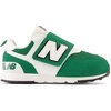New Balance Baby Boys’ 574 New-b Hook-and-Loop Sneakers | Casual Shoes(Classic Pine/White/Black)