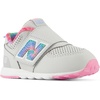 New Balance Baby Boys’ 574 New-b Hook-and-Loop Sneakers | Casual Shoes(Grey Matter/Signal Pink)