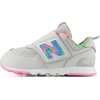New Balance Baby Boys’ 574 New-b Hook-and-Loop Sneakers | Casual Shoes(Grey Matter/Signal Pink)