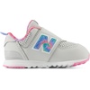New Balance Baby Boys’ 574 New-b Hook-and-Loop Sneakers | Casual Shoes(Grey Matter/Signal Pink)