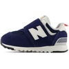New Balance Baby Boys’ 574 New-b Hook-and-Loop Sneakers | Casual Shoes(Nb Navy/Blast Red)