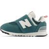 New Balance Baby Boys’ 574 New-b Hook-and-Loop Sneakers | Casual Shoes(New Spruce/Blast Red)