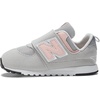 New Balance Baby Boys’ 574 New-b Hook-and-Loop Sneakers | Casual Shoes(Rain Cloud/Pink Haze)