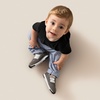 New Balance Baby Boys’ 574 New-b Hook-and-Loop Sneakers | Casual Shoes(Rain Cloud/Silver Metallic)
