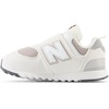 New Balance Baby Boys’ 574 New-b Hook-and-Loop Sneakers | Casual Shoes(Sea Salt/White)