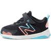 New Balance Baby Boys’ Dynasoft 545 V1 Bungee Lace Sneakers(Black/Grapefruit/Summer Aqua)