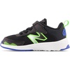 New Balance Baby Boys’ Dynasoft 545 V1 Bungee Lace Sneakers(Black/Pixel Green/Cobalt)