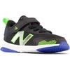 New Balance Baby Boys’ Dynasoft 545 V1 Bungee Lace Sneakers(Black/Pixel Green/Cobalt)