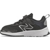 New Balance Baby Boys’ Dynasoft 545 V1 Bungee Lace Sneakers(Black/White/Silver Metallic)