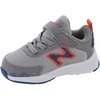 New Balance Baby Boys’ Dynasoft 545 V1 Bungee Lace Sneakers(Rain Cloud/Poppy/Blue Groove)