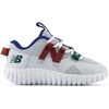 New Balance Boys’ Playgruv V2 Bungee Sneakers(Granite/Mercury Red/Marsh Green)