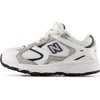 New Balance Kid’s 408 Bungee Lace | Casual Shoes(Nb 103 White/Natural Indigo)