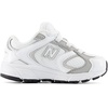 New Balance Kid’s 408 Bungee Lace | Casual Shoes(Nb 103 White/Silver Metallic)