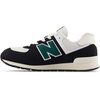 New Balance Kids’ 574 V1 Lace-Up Sneakers(Black/Marsh Green)
