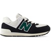 New Balance Kids’ 574 V1 Lace-Up Sneakers(Black/Marsh Green)
