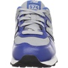 New Balance Kids’ 574 V1 Lace-Up Sneakers(Black/Royal Blue)