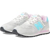 New Balance Kids’ 574 V1 Lace-Up Sneakers(Brighton Grey/Summer Aqua/Lilac Cloud)