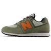 New Balance Kids’ 574 V1 Lace-Up Sneakers(Dark Olivine/Infield Clay)