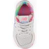 New Balance Kids’ 574 V1 Lace-Up Sneakers(Grey Matter/Signal Pink)
