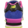 New Balance Kids’ 574 V1 Lace-Up Sneakers(Grey/Pink/Yellow)