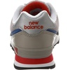 New Balance Kids’ 574 V1 Lace-Up Sneakers(Grey/Red1)