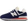 New Balance Kids’ 574 V1 Lace-Up Sneakers(Nb Navy/Blast Red)