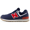 New Balance Kids’ 574 V1 Lace-Up Sneakers(Nb Navy/Team Red)