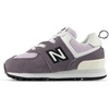 New Balance Kids’ 574 V1 Lace-Up Sneakers(Neptune Grey/Taro)