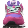 New Balance Kids’ 574 V1 Lace-Up Sneakers(Pink/Purple)