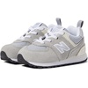 New Balance Kids’ 574 V1 Lace-Up Sneakers(Team Away Grey/Silver Mink)