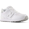New Balance Kids’ 574 V1 Lace-Up Sneakers(White/Silver Metalic)