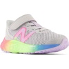 New Balance Kids’ Fresh Foam Arishi V4 Running Shoes(Light Aluminum/Cyber Lilac/Neon Pink)