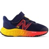 New Balance Kids’ Fresh Foam Arishi V4 Running Shoes(Team Navy/Electric Red/Egg Yolk)